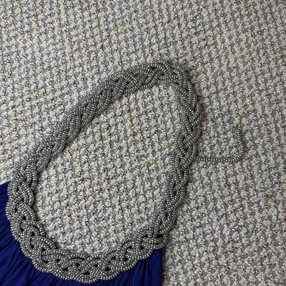 Stunning vintage y2k blue open back halter top - Picture 7 of 8